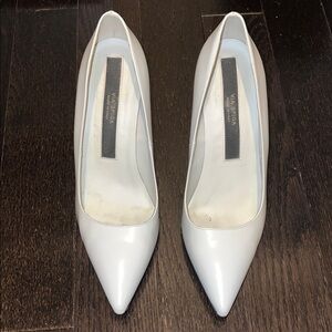 Via Spiga Glossy White Heels